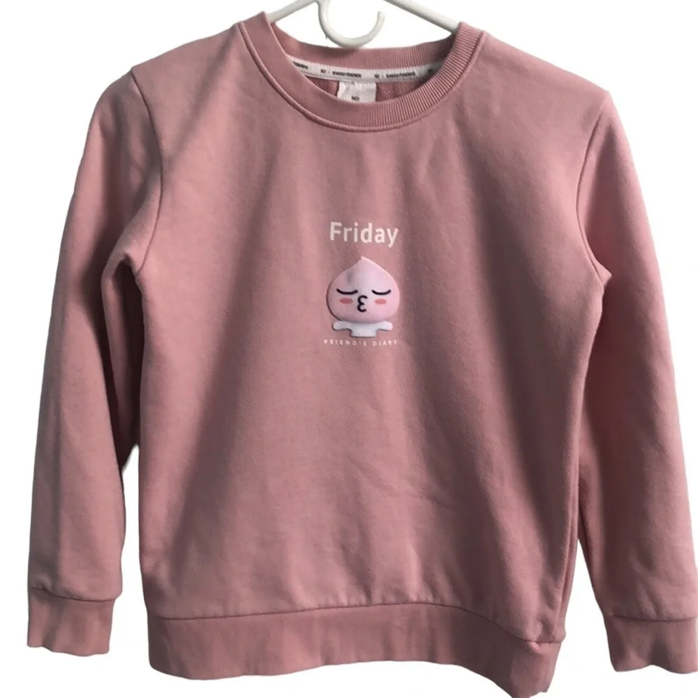 Kakao Friends Apeach Pullover Sweatshirt Size Girl's Large / Unisex - Picture 1 of 9